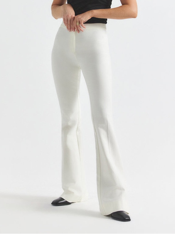 Derek Lam 10 Crosby Crosby Flare Trousers In Soft White - 10